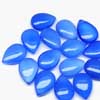 Natural Blue Chalcedony Smooth Pear Drops Briolette Beads Sold per 2 beads pair and sizes 14mm x 10mm approx..Chalcedony is a cryptocrystalline variety of quartz. Comes in many colors such as blue, pink, aqua. Also known to lower negative energy for healing purposes. 